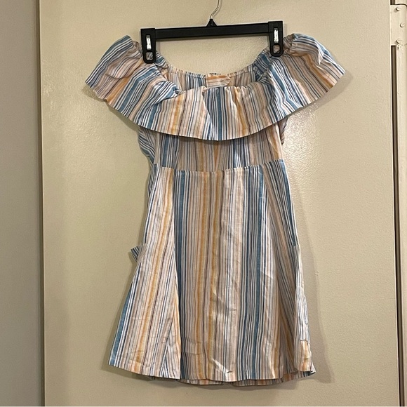 REFORMATION NWOT Landy Off The Shoulder Linen Dress - Picture 5 of 7